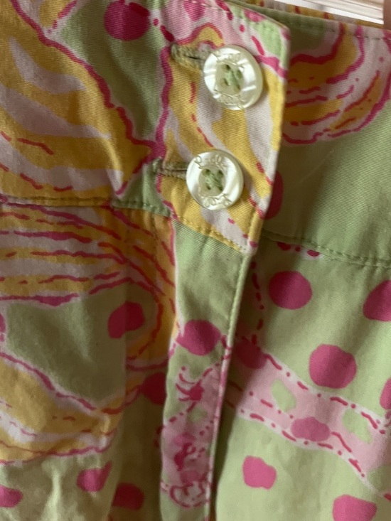 Lilly Pulitzer Floral Cropped Pants - Green/Pink/Yellow - Picture 5 of 6